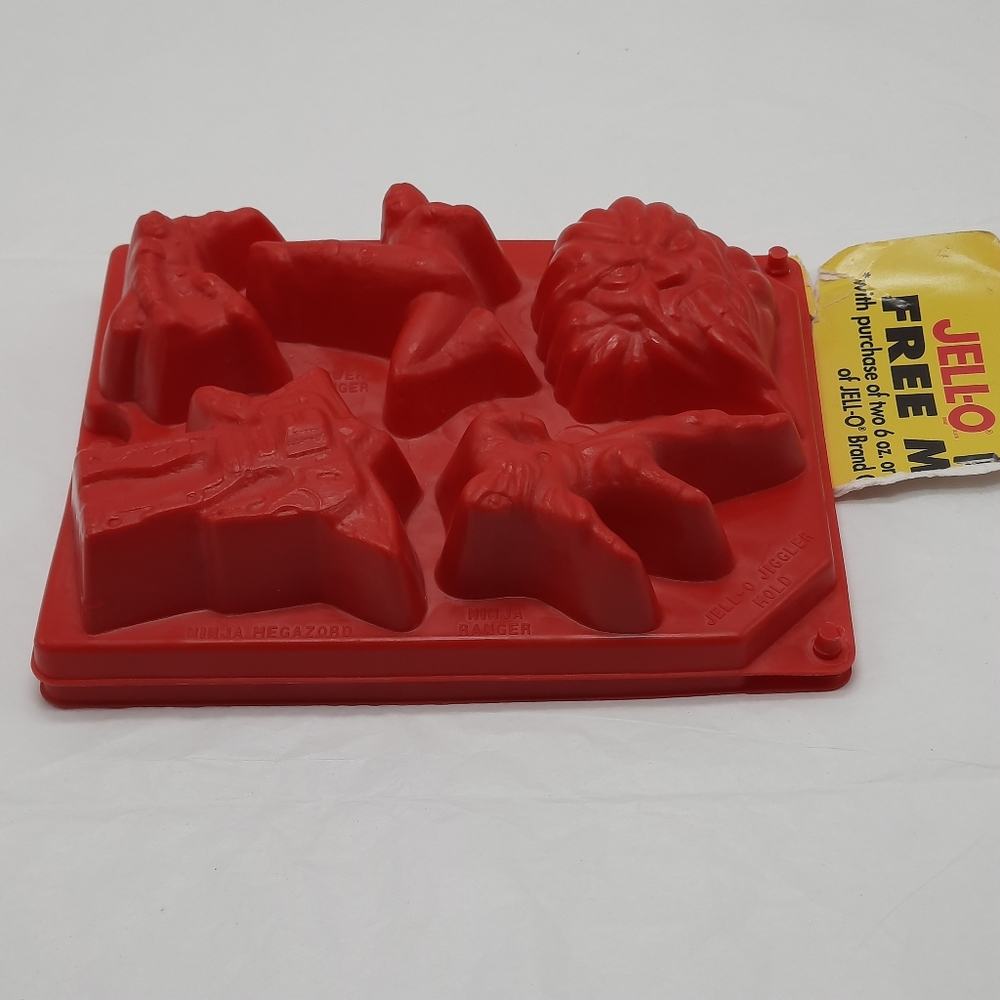 Vintage Power Rangers Jello Jigglers Mold Red Small 2 Piece Lot